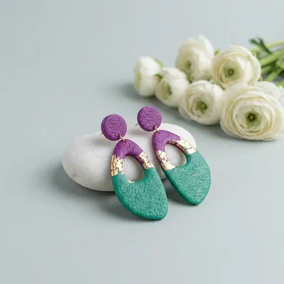 Cercel - Aurea Violeta - Large Petal