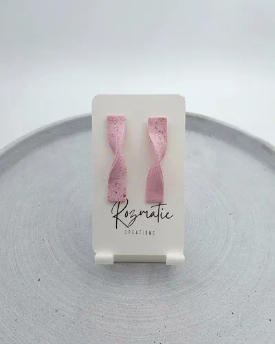 Cercel Elonga - Pink
